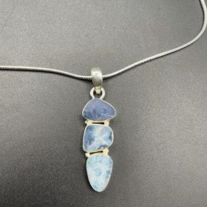 3 Stone Opal Pendant